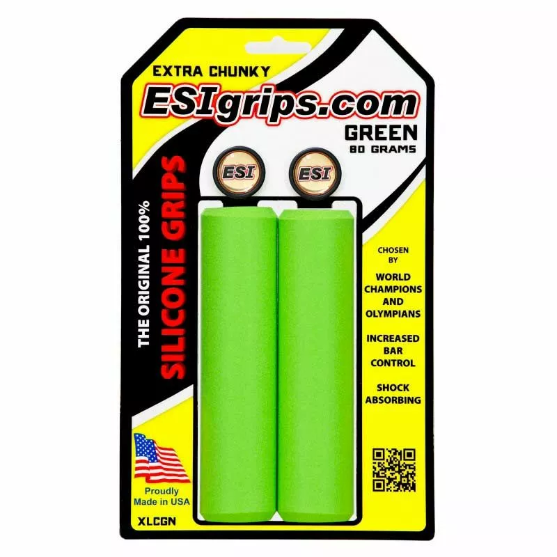 ESI Grips Manopole Extra Chunky 80gr Verde 3 ESI Grips Manopole Extra Chunky 80gr Verde