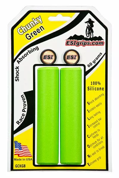 ESI Grips Manopole Chunky 60gr Verde 3 ESI Grips Manopole Chunky 60gr Verde
