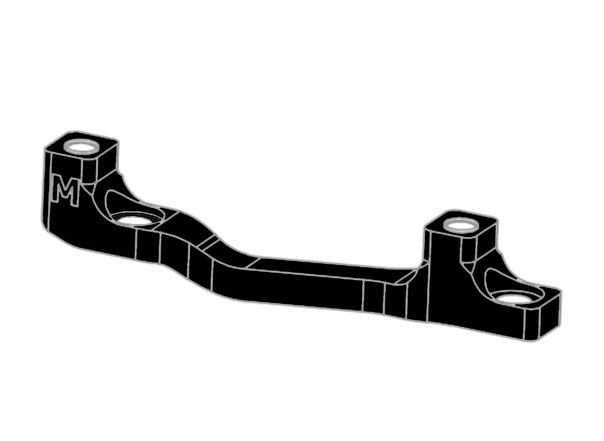 HOPE Adattatore Dischi Ptp 160/200 180/220 M Nero 3 HOPE Adattatore Dischi Ptp 160/200 180/220 M Nero