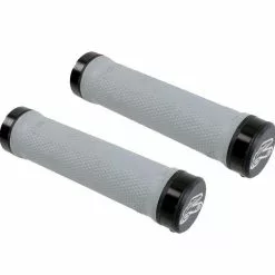 Manopole Renthal Grip Tech Lock-on Soft Grigio Chiaro