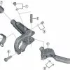 Shimano Adattatore Fascetta Comando Frenante BL-M9000 -Vendite Impianti Frenanti plate for shimano brake