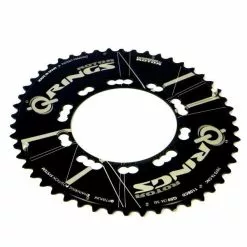 Rotor Corona Ovale Strada 50 Denti Bcd130*5 Esterna Aero Nero