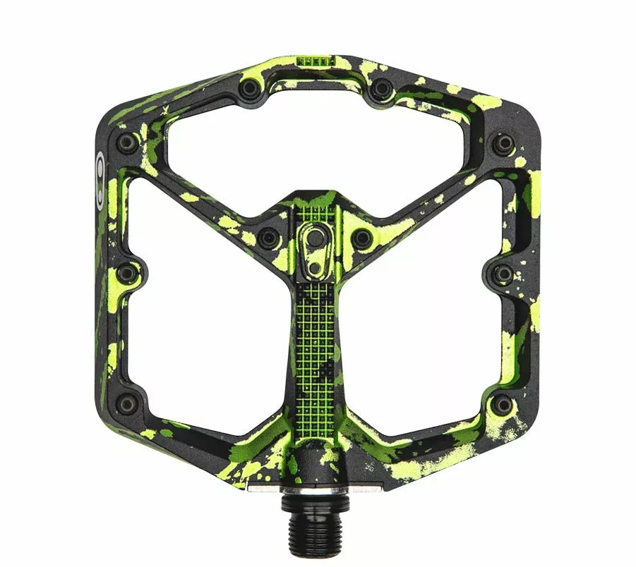 Pedali Crankbrothers Stamp 7 Splatter Verde Tg.L 3 Pedali Crankbrothers Stamp 7 Splatter Verde Tg.L