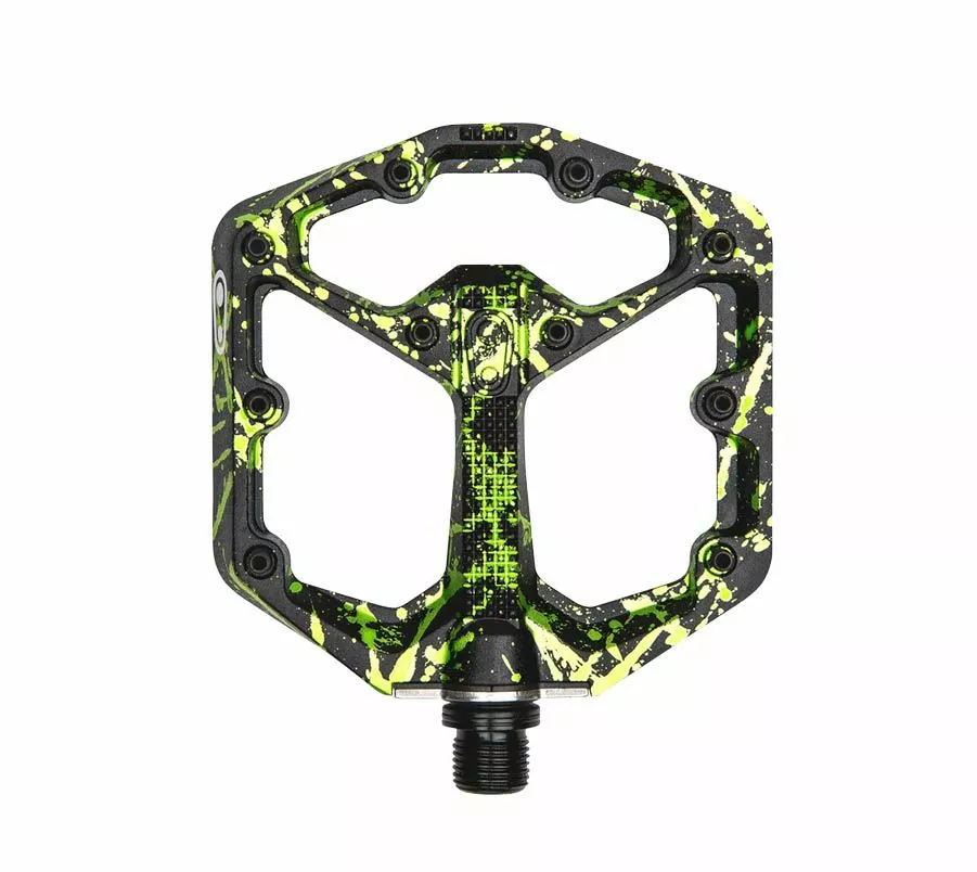 Pedali Crankbrothers Stamp 7 Splatter Verde Tg.S 3 Pedali Crankbrothers Stamp 7 Splatter Verde Tg.S