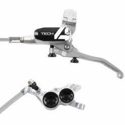 Impianto Frenante Hope Tech 4 V4 Braided Nero/Silver