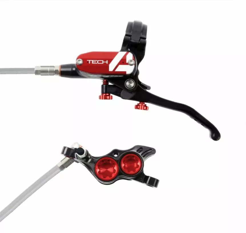 Impianto Frenante Hope Tech 4 V4 Braided Nero/Rosso 3 Impianto Frenante Hope Tech 4 V4 Braided Nero/Rosso