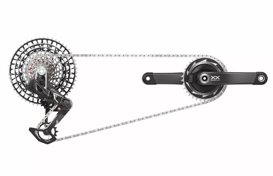 Gruppo Sram XX Sl T-type Quarq Eagle Axs 34t 175mm Dub Boost 12v. 10-52 3 Gruppo Sram XX Sl T-type Quarq Eagle Axs 34t 175mm Dub Boost 12v. 10-52